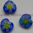 Millefiori srdieko 10 mm - modr